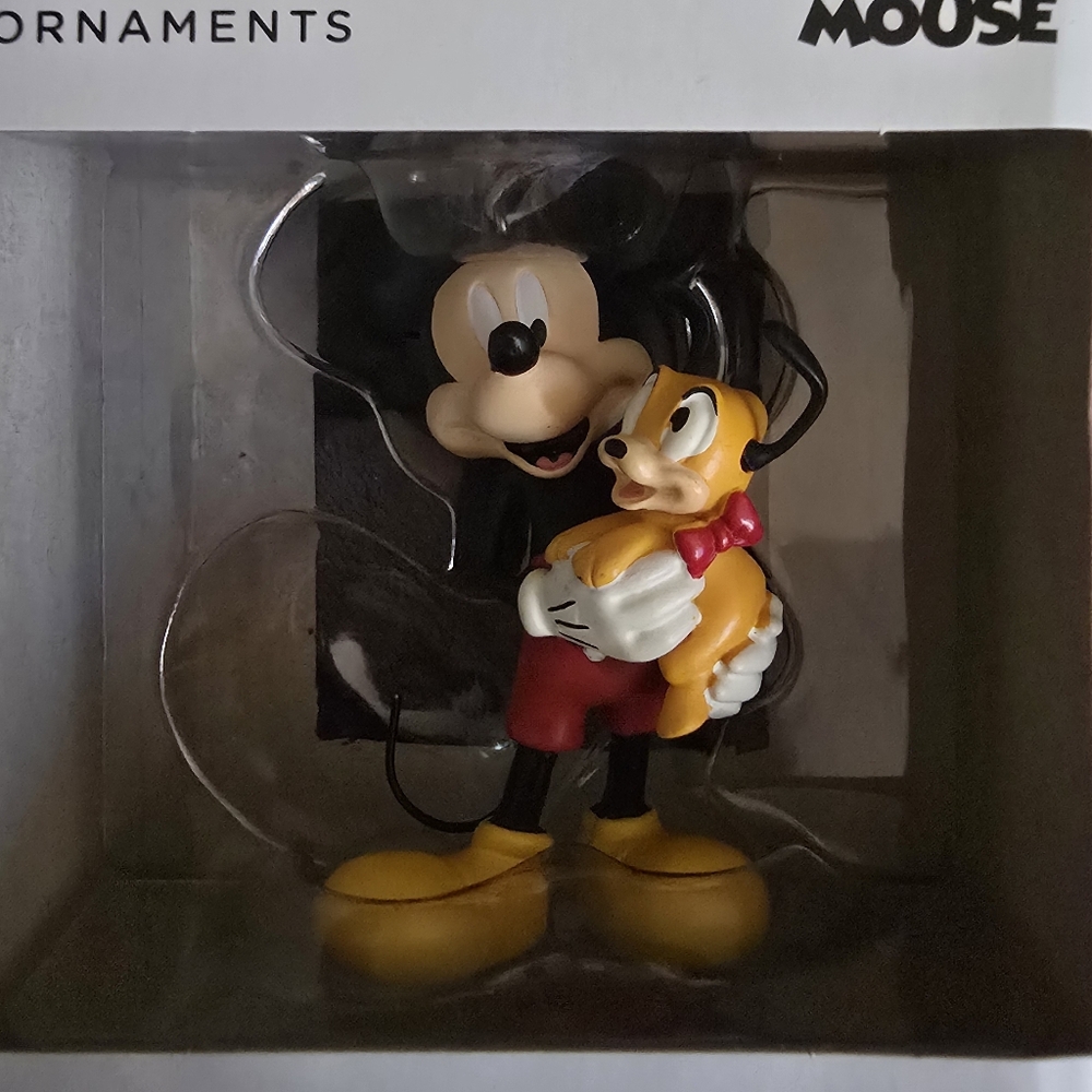 Mickey Mouse Christmas Ornament New Mickey w Pluto Dog